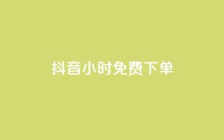 抖音24小时免费下单,ks粉丝 - 快手打call业务购买 - 快手流量推广网站