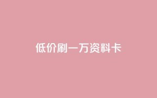 低价刷一万qq资料卡,qq空间访客 - 黑科技引流推广神器怎么下载 - 快手推广引流