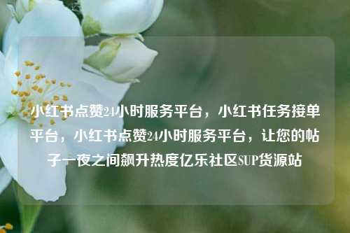 小红书点赞24小时服务平台，小红书任务接单平台，小红书点赞24小时服务平台	，让您的帖子一夜之间飙升热度亿乐社区SUP货源站  第1张