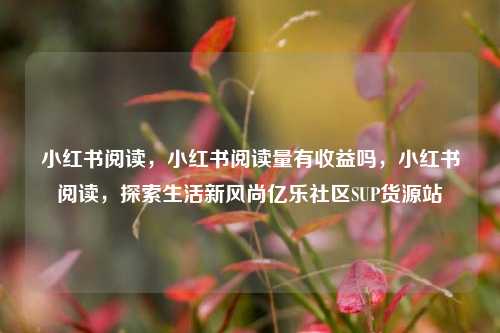 小红书阅读，小红书阅读量有收益吗	，小红书阅读，探索生活新风尚亿乐社区SUP货源站  第1张