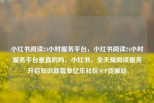 小红书阅读24小时服务平台	，小红书阅读24小时服务平台是真的吗，小红书，全天候阅读服务开启知识新篇章亿乐社区SUP货源站  第1张